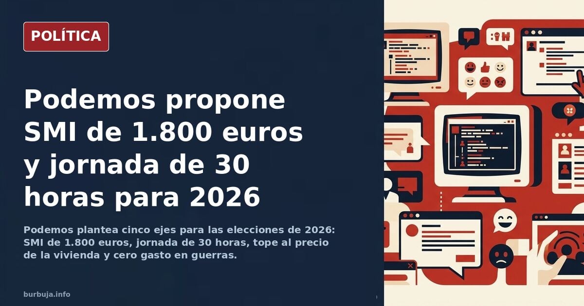 Programa de "Potemos" para las elecciones 2026