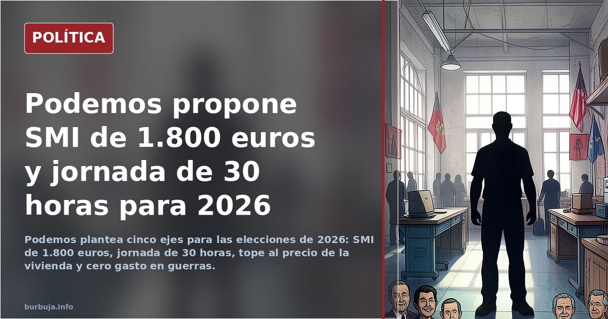 Programa de "Potemos" para las elecciones 2026