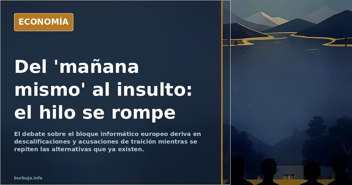 EUROPA tiene que sacar YAYAYA su GRAN BLOQUE INFORMATICO