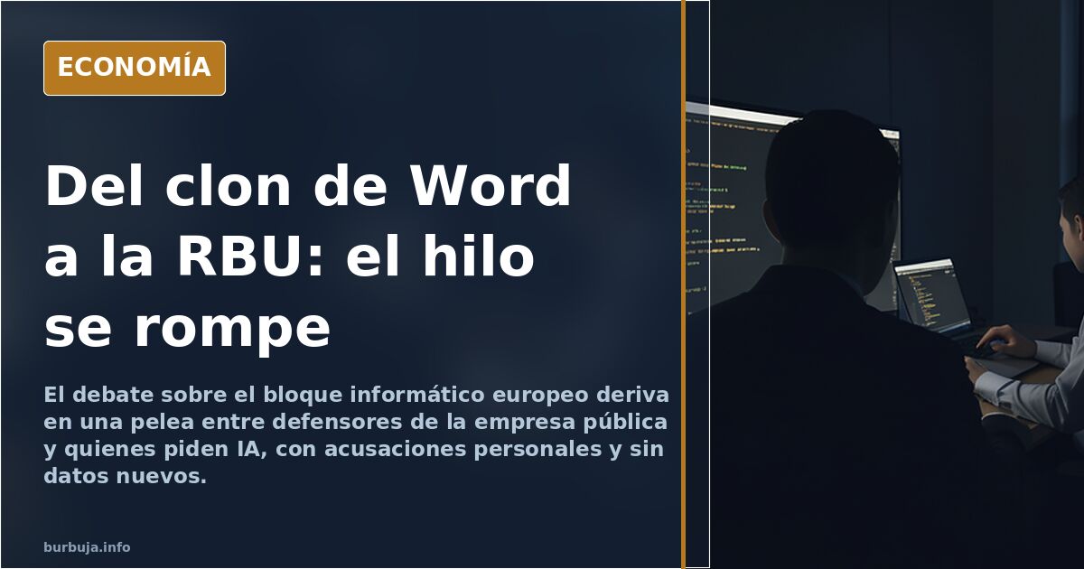 EUROPA tiene que sacar YAYAYA su GRAN BLOQUE INFORMATICO