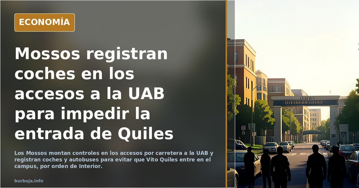 Controles policiales masivos para evitar que Quiles entre en Barcelona