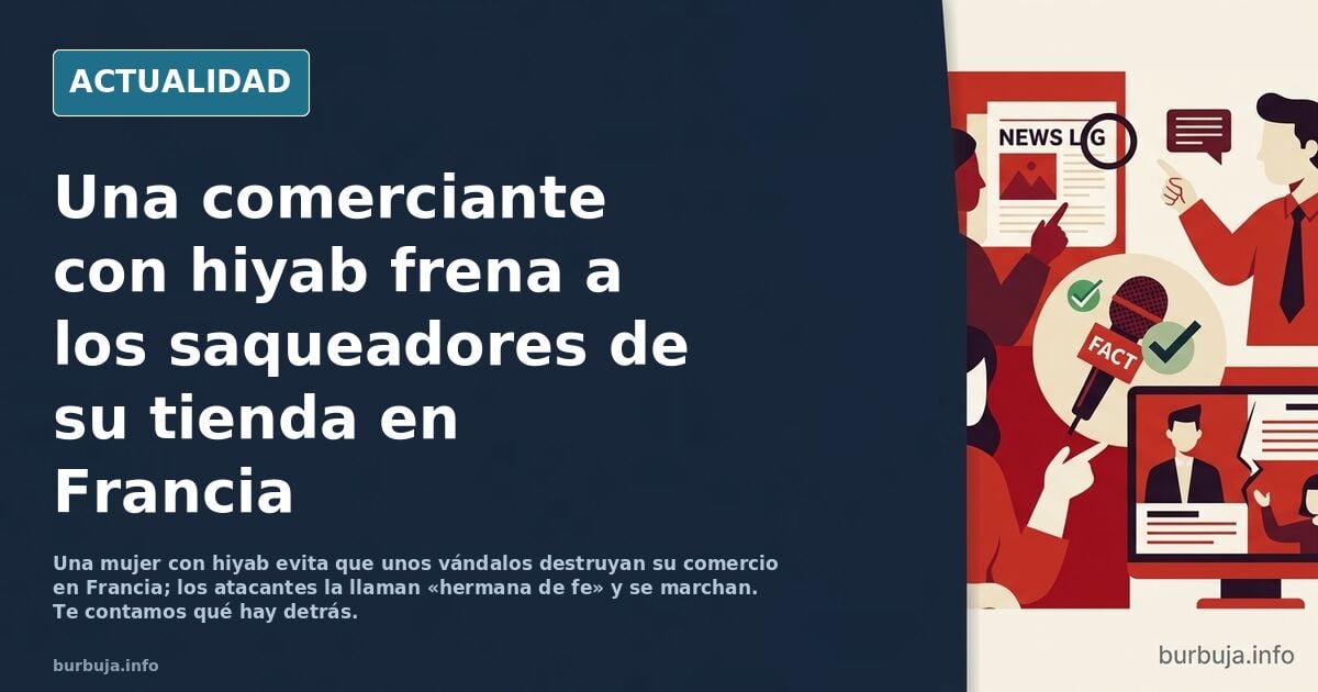 Musulmana defiende su tienda en Francia y la respetan por ser hermana de fe