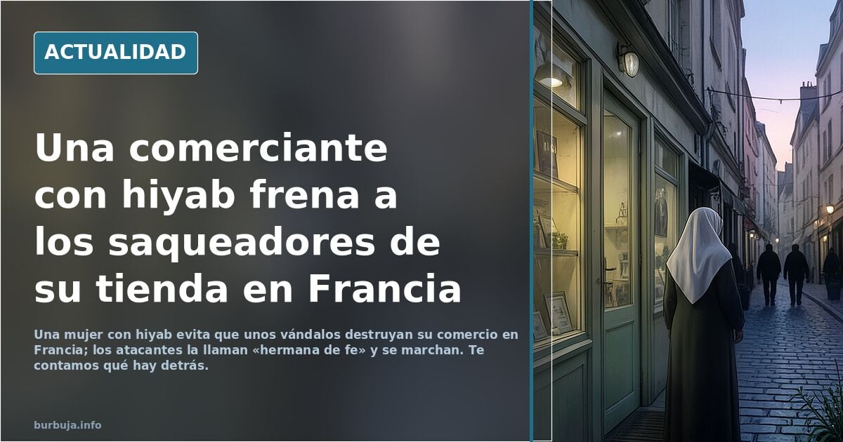 Musulmana defiende su tienda en Francia y la respetan por ser hermana de fe