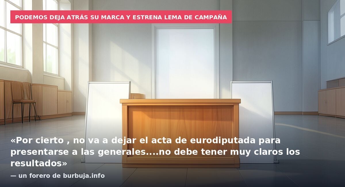 Podemos abandona su marca en campaña y apuesta por "Irene" con la vivienda y el coste de la vida en el centro de su programa