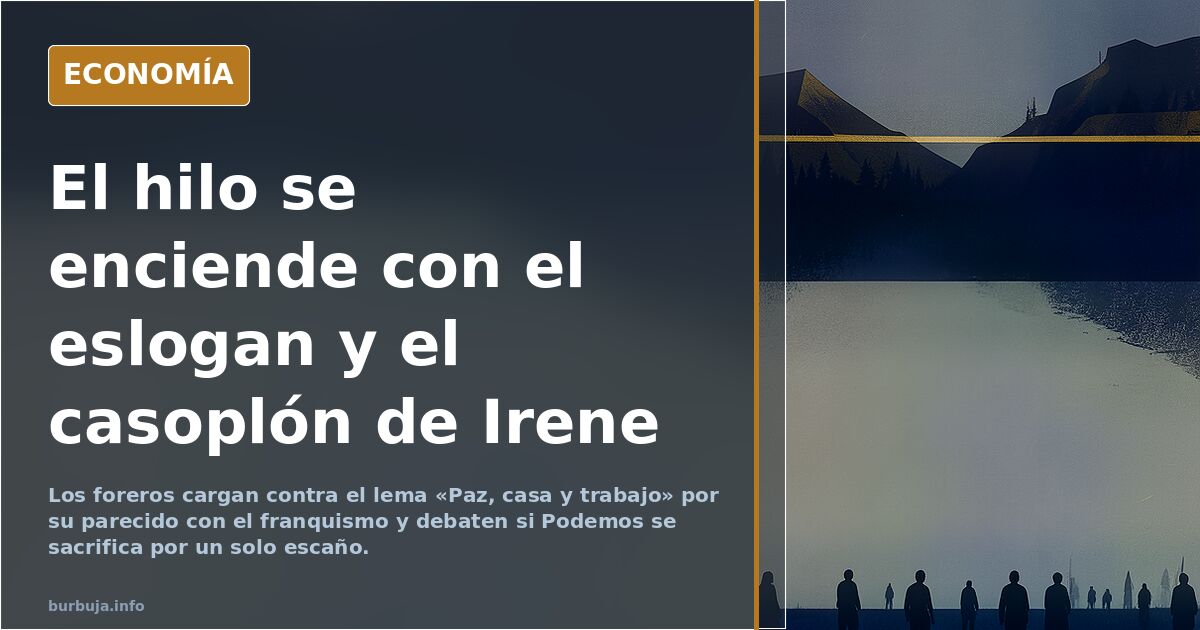 Podemos abandona su marca en campaña y apuesta por "Irene" con la vivienda y el coste de la vida en el centro de su programa