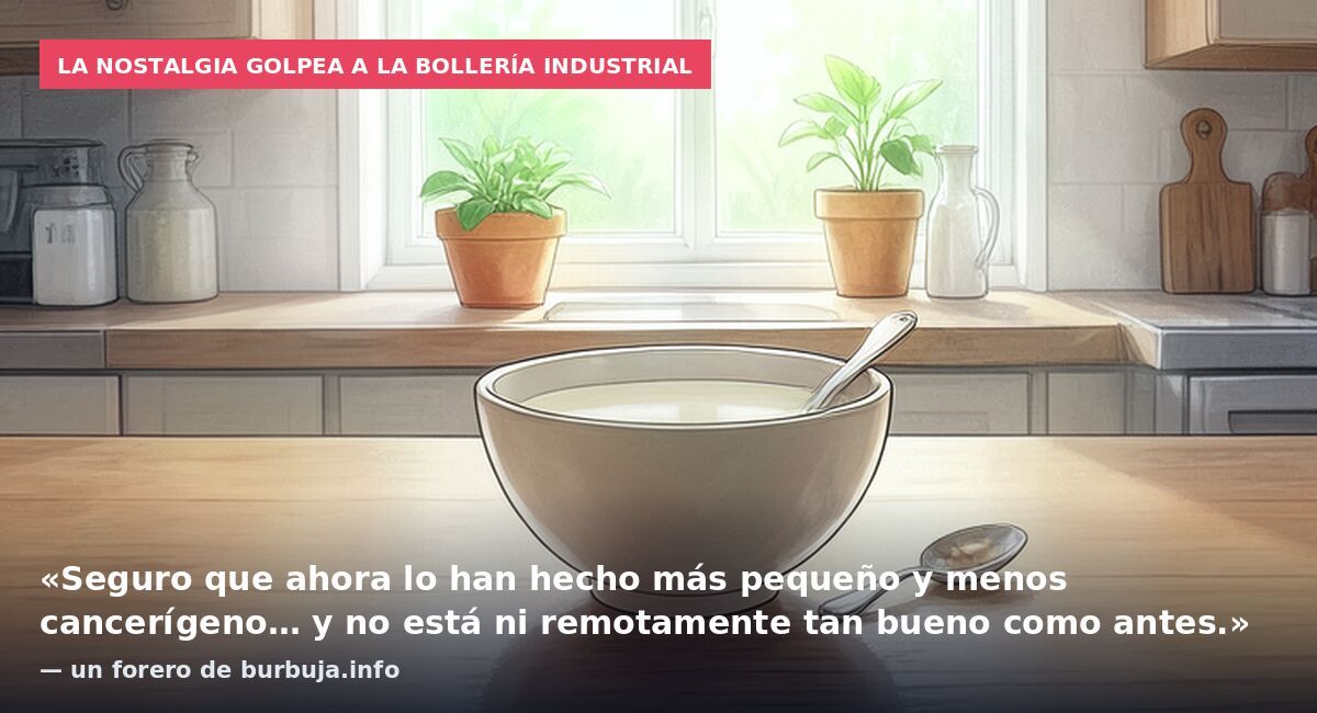 La nostalgia golpea a la bollería industrial: «Seguro que ahora lo han hecho más pequeño y menos cancerígeno… y no está ni remotamente tan bueno como antes.» — un forero de burbuja.info