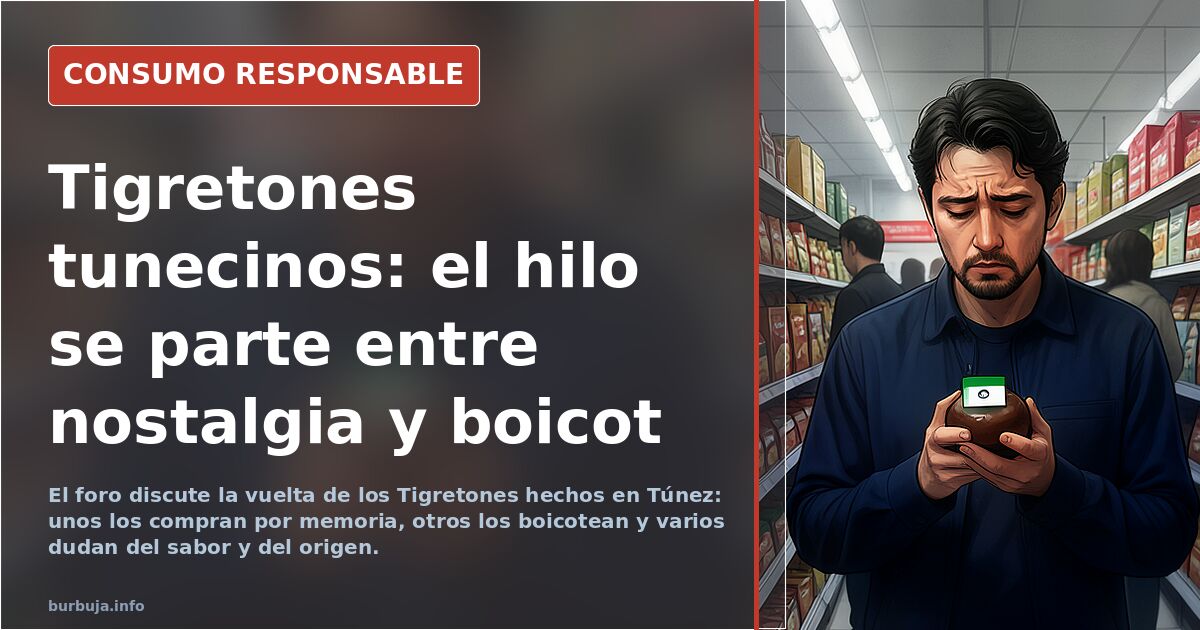 Tigretones tunecinos: el hilo se parte entre nostalgia y boicot
