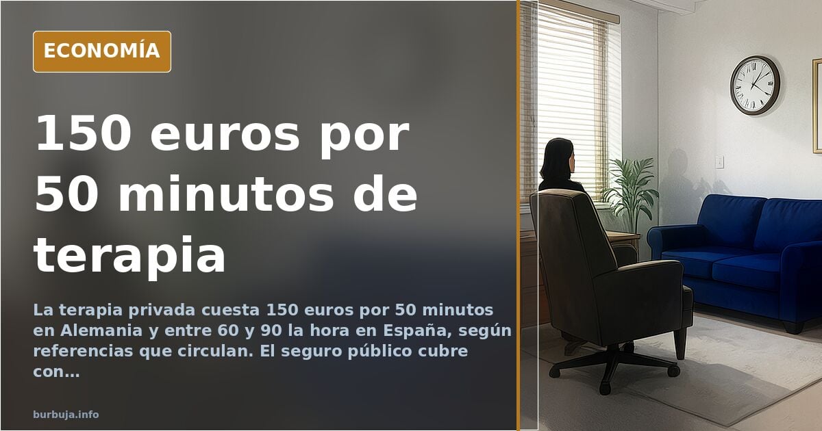Terapia privada: 150 euros la sesión en Alemania