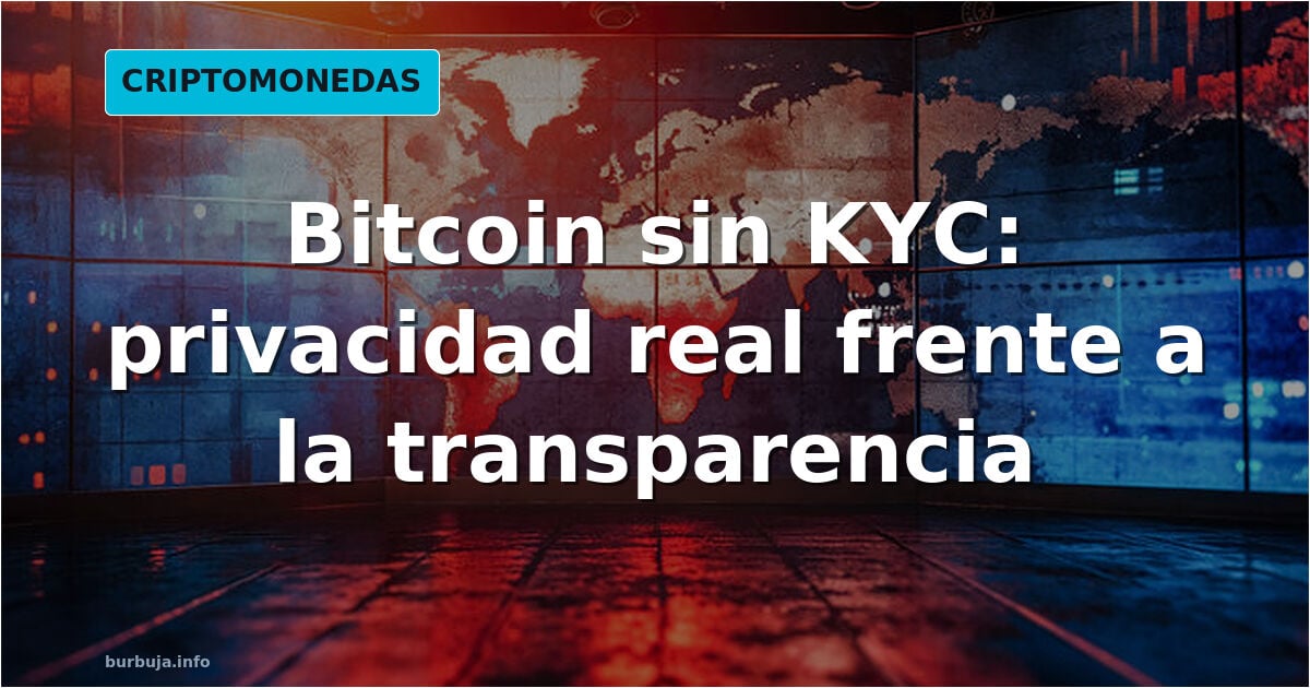 Bitcoin sin kyc y con privacidad.