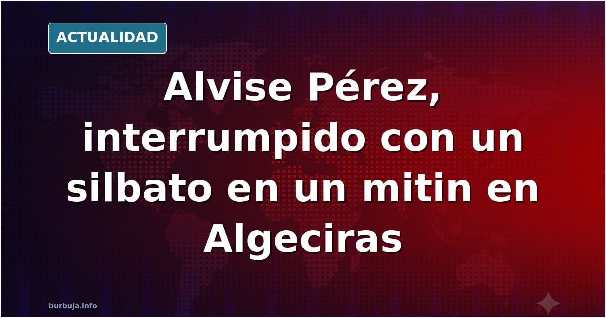 Übercharo boicoteando un mitin de Alvise