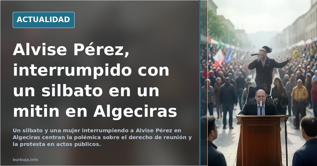 Übercharo boicoteando un mitin de Alvise