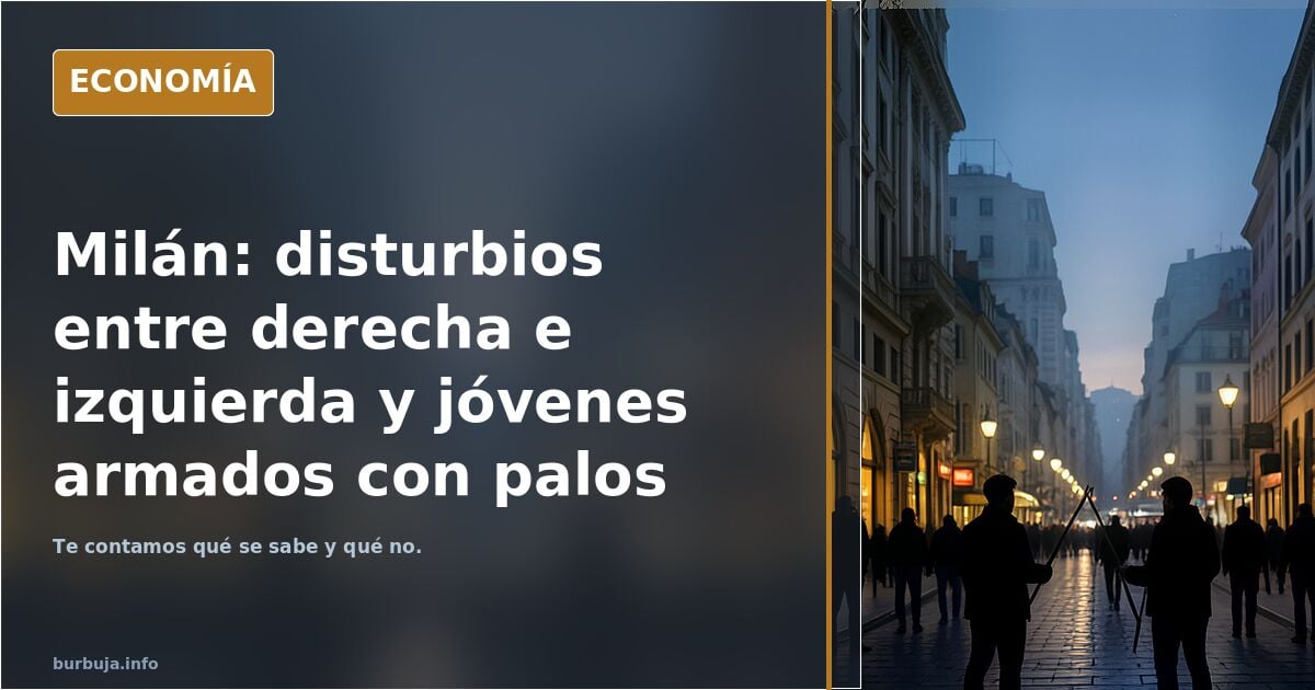 Día 3 de disturbios de Milán: Jóvenes salen armados con palos preparados para saquear - enfrentamientos entre derecha e izquierda