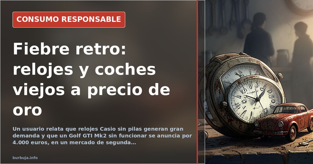 Fiebre retro: relojes Casio y Golf GTI a precio de oro