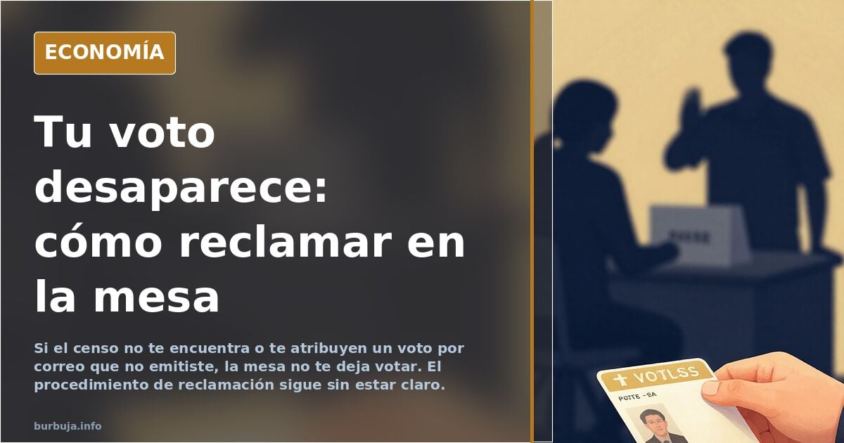 Qué hacer si el censo electoral no te deja votar el 21-F