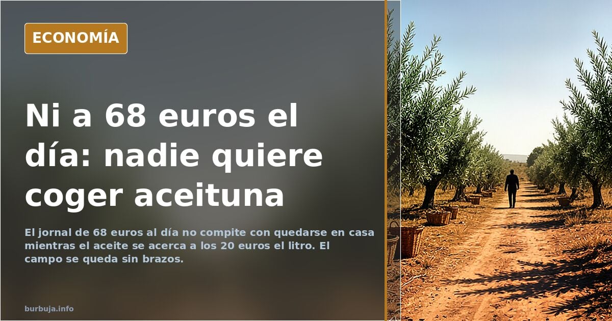 Los olivareros no encuentran jornaleros para la aceituna