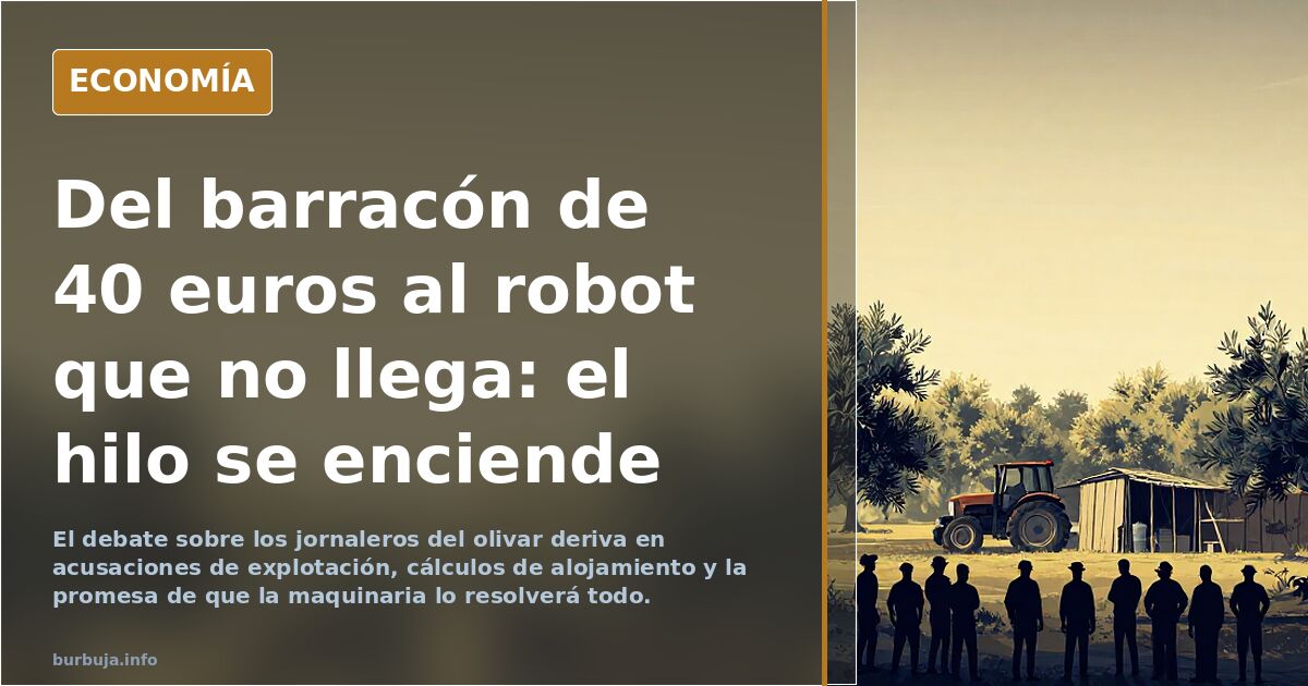 Del barracón de 40 euros al robot que no llega: el hilo se enciende