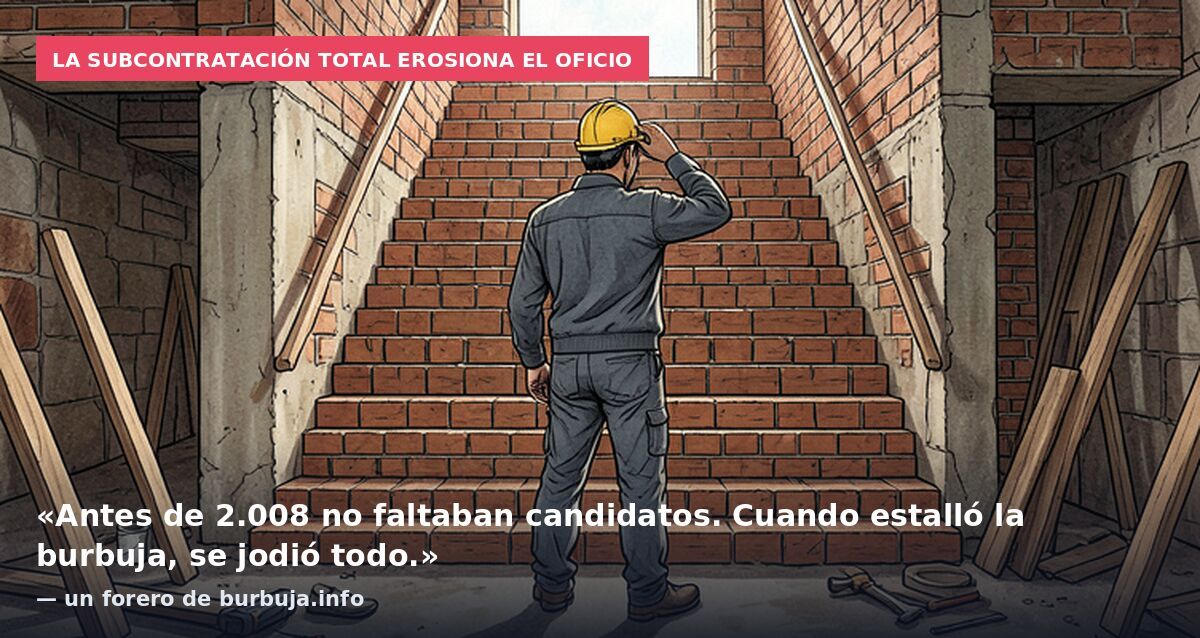 Albañil con 30 años de profesión: En 10 años, no quedarán apilatochos pa ejercer el oficio