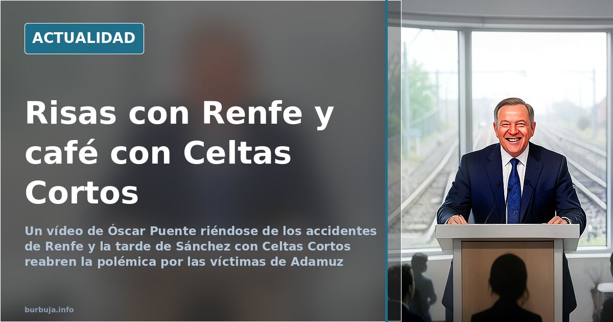 Puente, entre las risas por Renfe y el concierto de Celtas Cortos