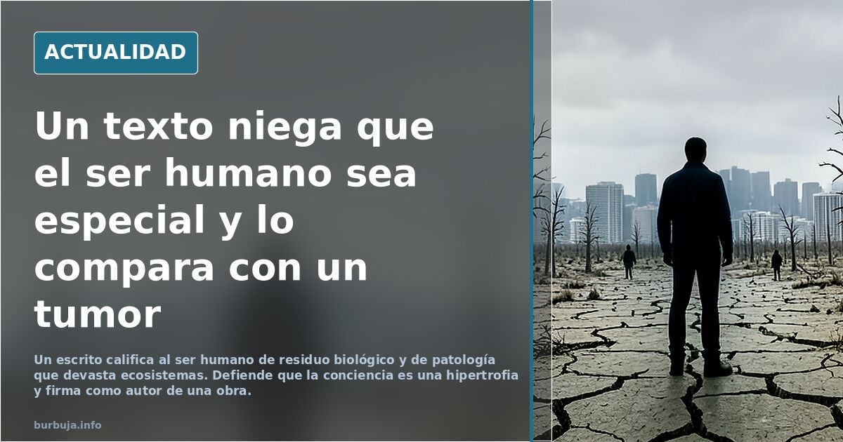 Decimos NO al ser Humano.