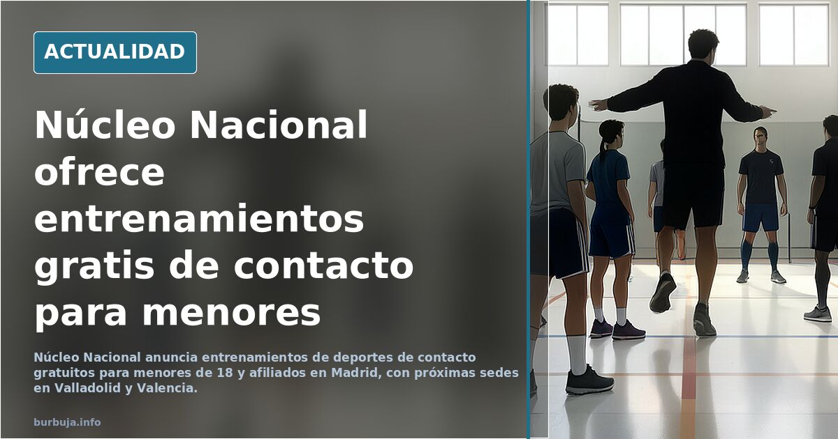 Núcleo nacional ofrece clases de deporte de contacto