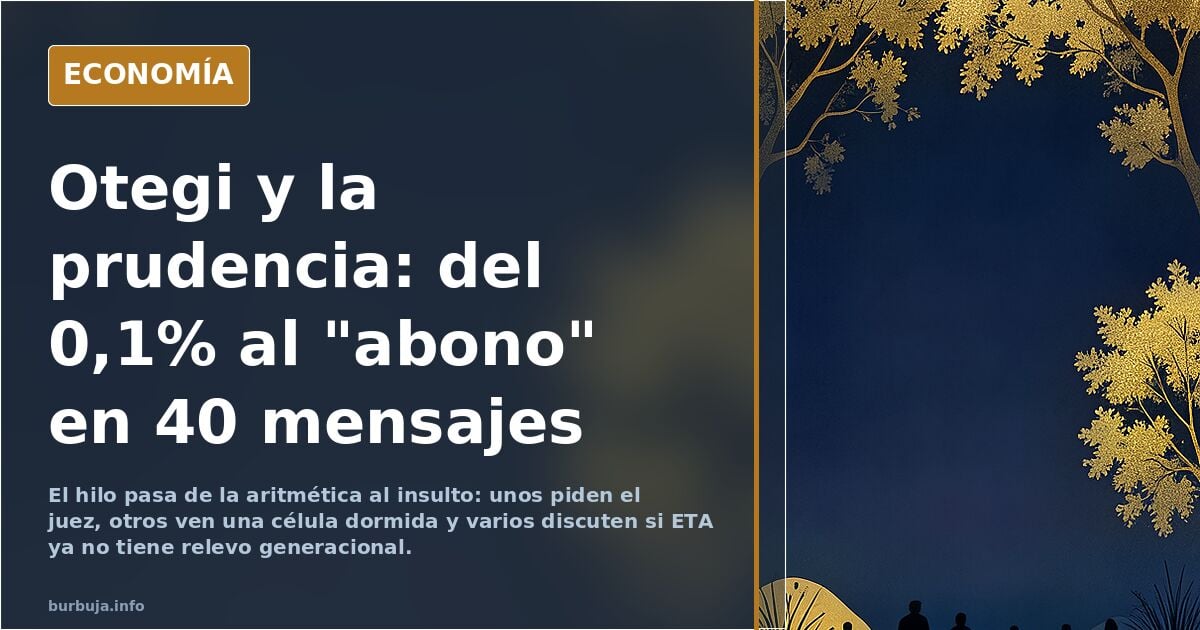 El Etarra Otegi dice que no contempla que ETA vuelva a atacar pero debemos ser prudentes.