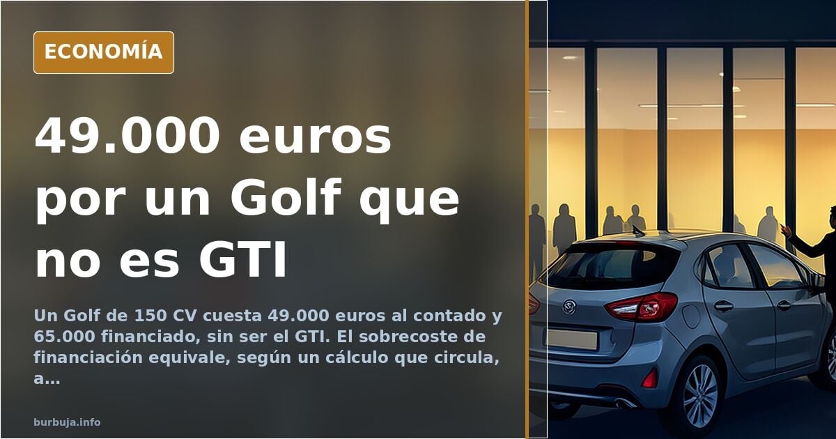 Un Golf de 150 CV a 49.000 euros: el coche que ya no es del pueblo