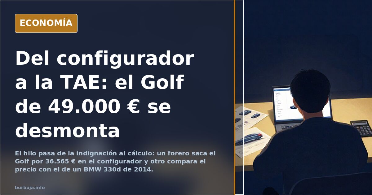 Del configurador a la TAE: el Golf de 49.000 € se desmonta