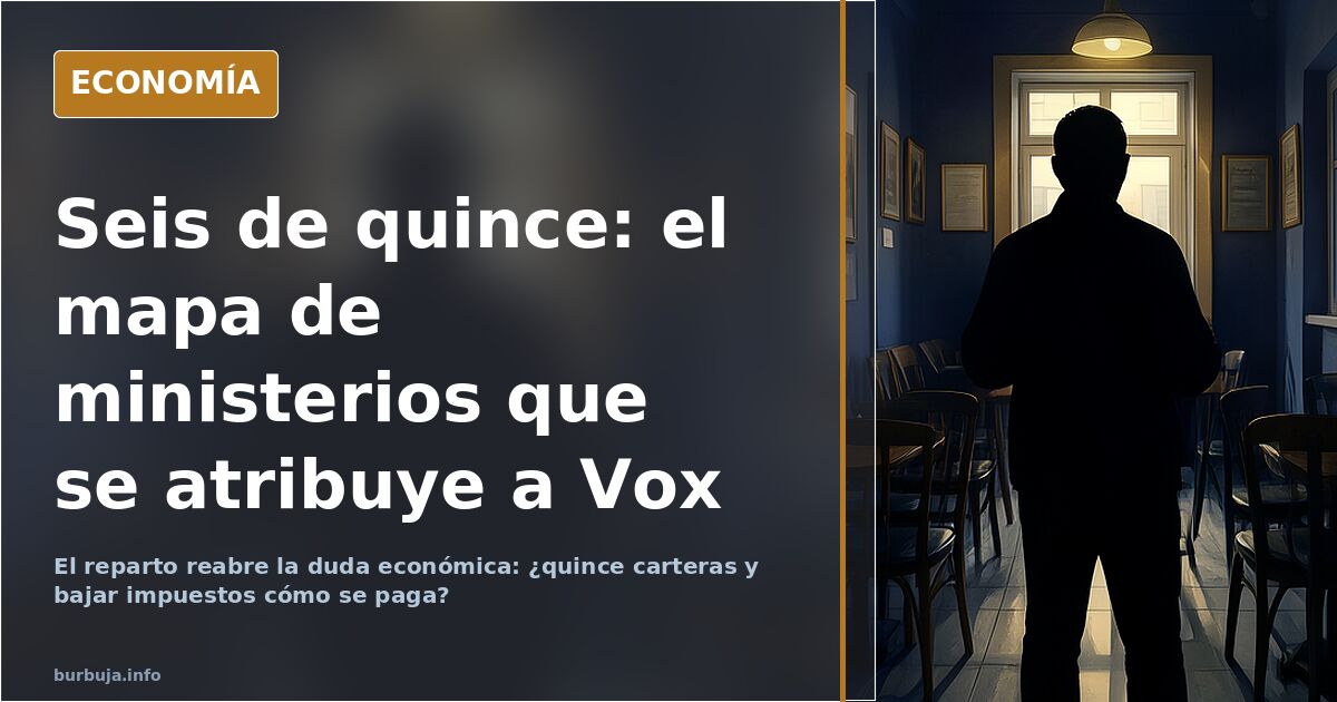 Quince ministerios y seis para Vox: el reparto que se discute