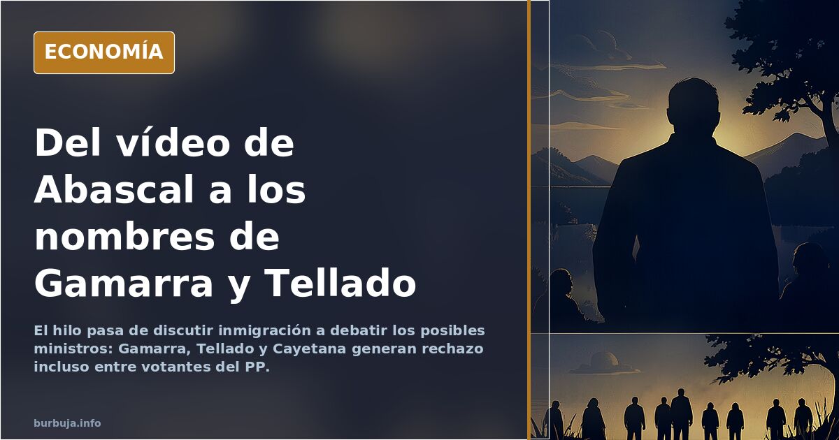 Del vídeo de Abascal a los nombres de Gamarra y Tellado