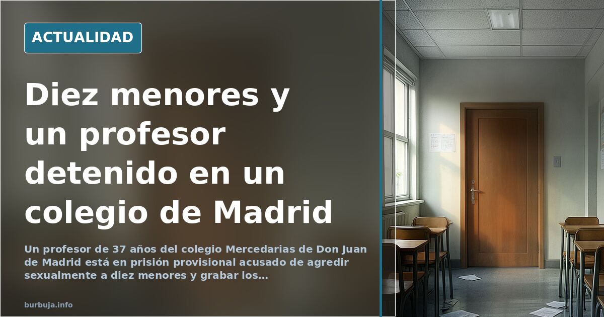Fachada de un colegio religioso del centro de Madrid, escenario del caso del profesor detenido por agredir a menores