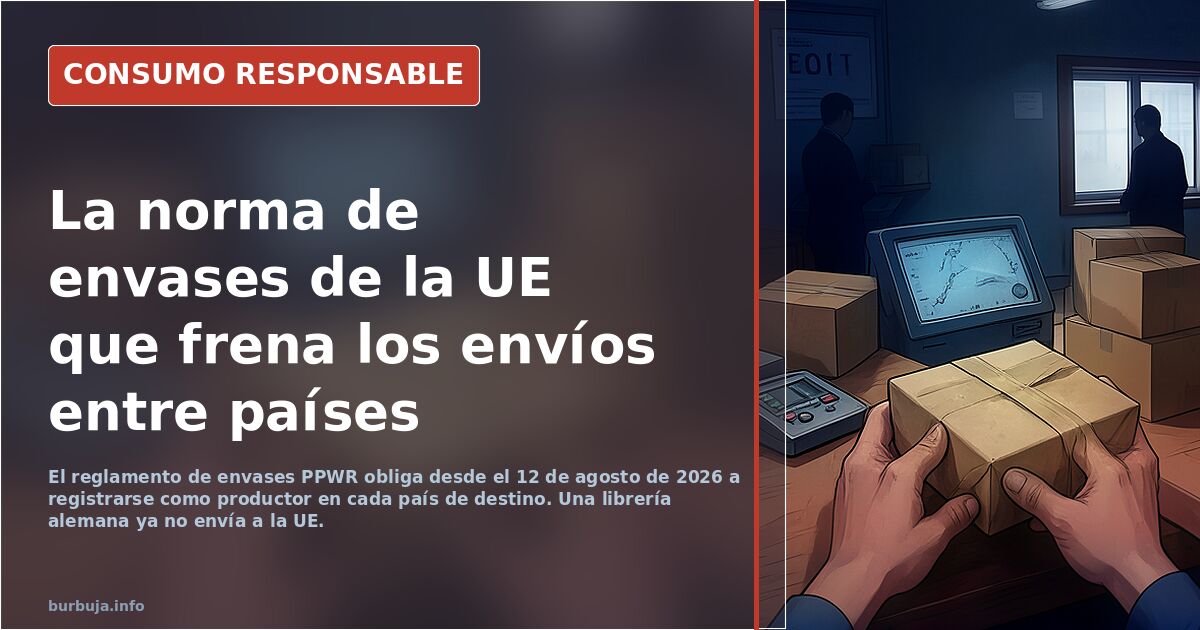 Alucino. Nueva regulacion absurda de la UE por empaquetado.