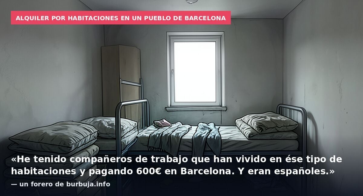 Habitación por 370 al mes cerca de Barcelona: ¿es buen precio?