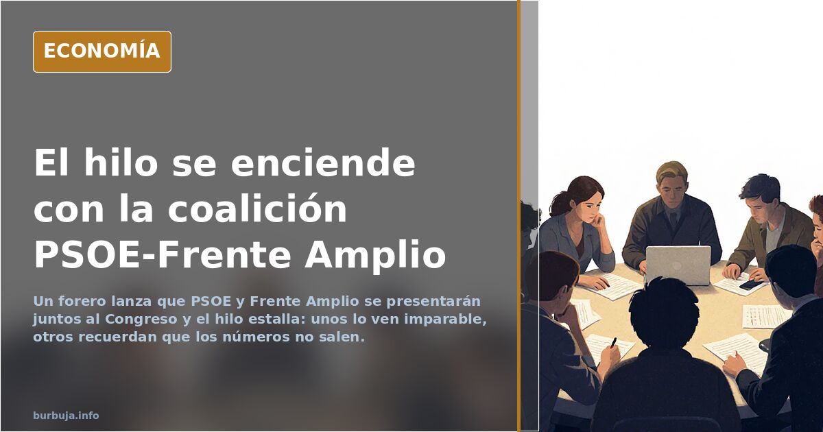 El hilo se enciende con la coalición PSOE-Frente Amplio