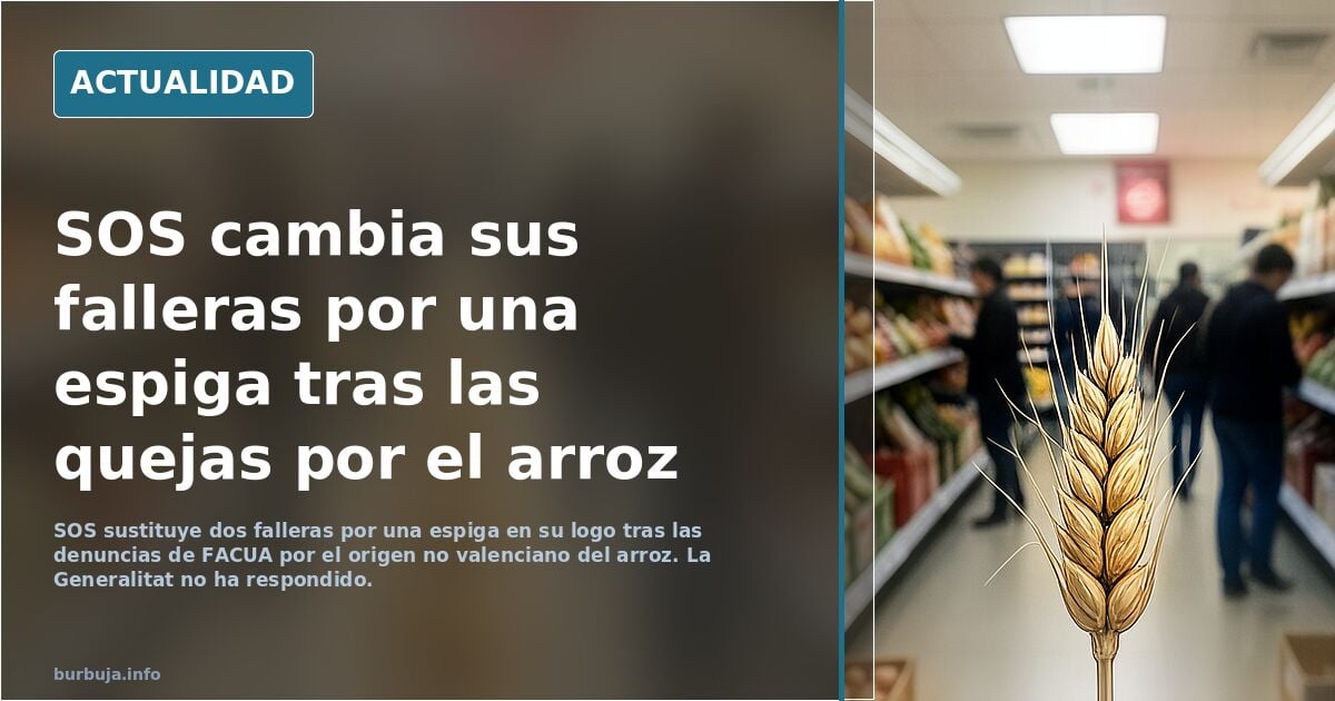 SOS modifica su logotipo por la polémica sobre el origen no valenciano de su arroz