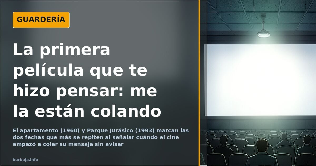 Del apartamento de 1960 a Parque Jurásico: cuándo empezó a colarse el mensaje