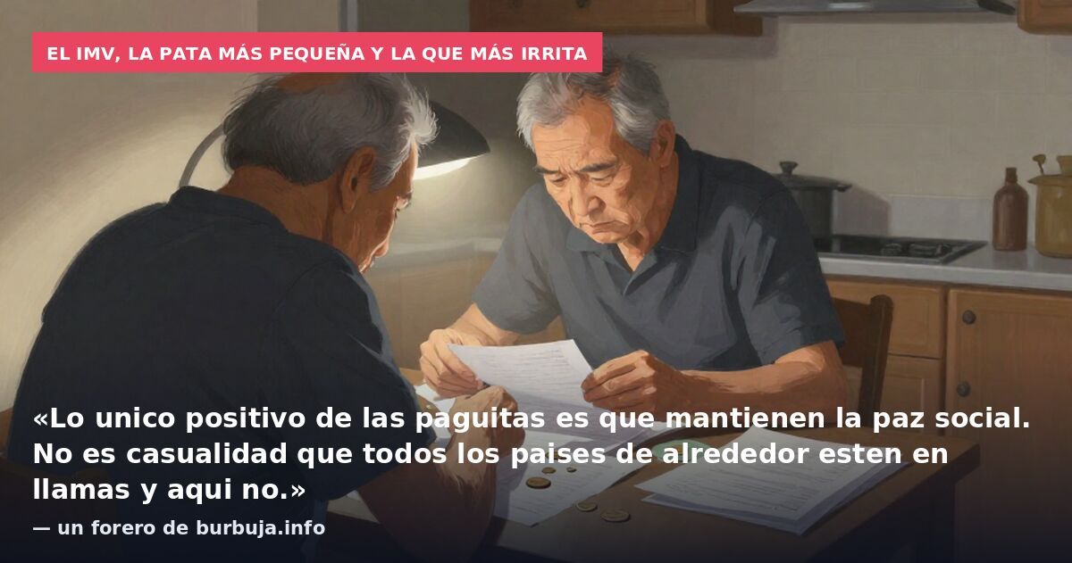 Sánchez me ha subido el IMV y en enero, lo suben un 11% más, así que, 3 votos en mi casa que van al PSOE.