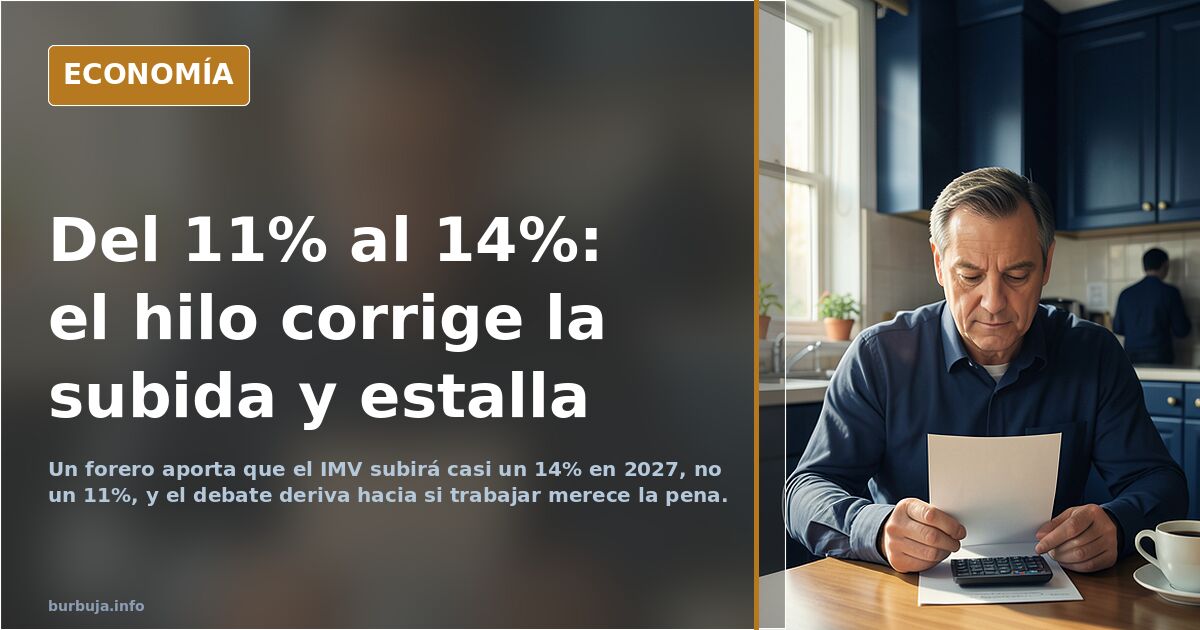 Sánchez me ha subido el IMV y en enero, lo suben un 11% más, así que, 3 votos en mi casa que van al PSOE.