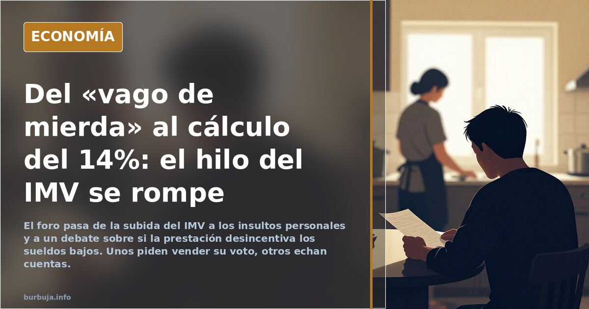 Sánchez me ha subido el IMV y en enero, lo suben un 11% más, así que, 3 votos en mi casa que van al PSOE.