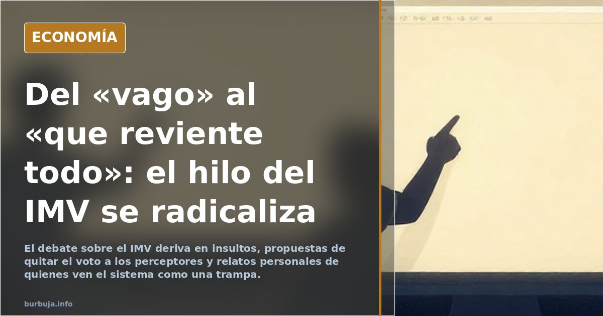 Sánchez me ha subido el IMV y en enero, lo suben un 11% más, así que, 3 votos en mi casa que van al PSOE.