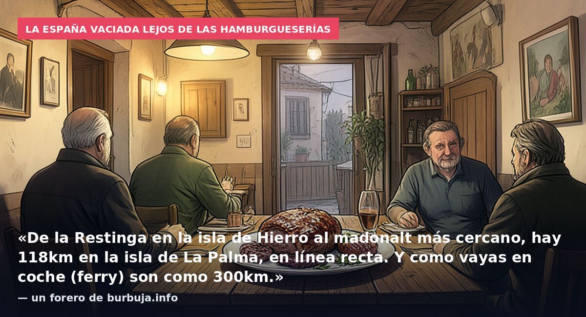 Molina de Aragón (que está en Castilla) es el punto más lejano a un McDonald's