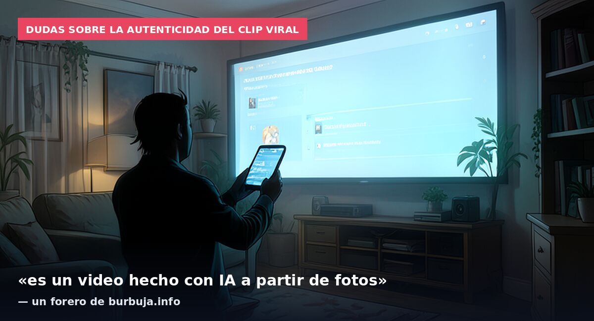 Dudas sobre la autenticidad del clip viral: «es un video hecho con IA a partir de fotos» — un forero de burbuja.info