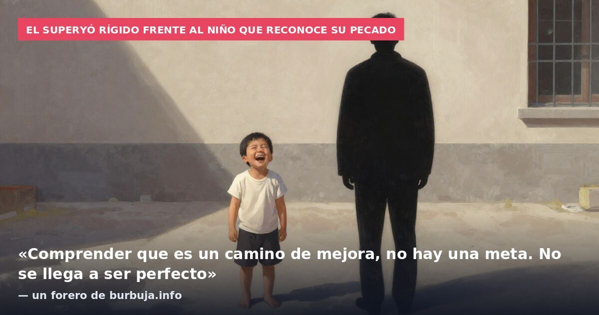 El superyó rígido frente al niño que reconoce su pecado: «Comprender que es un camino de mejora, no hay una meta. No se llega a ser perfecto» — un forero de burbuja.info