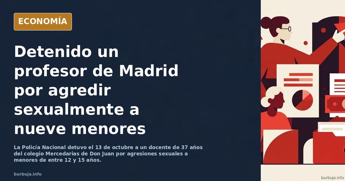 DETENIDO PROFESOR de colegio religioso de Madrid por presunta AGRESIÓN SEXUAL Y VIOLACIÓN al menos a 9 MENORES DE EDAD a los que ademas grababa