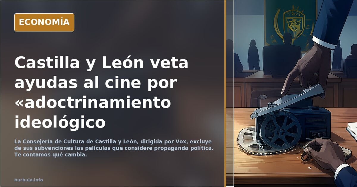 Vox veta las ayudas al cine en Castilla y León para películas "que impliquen adoctrinamiento ideológico"