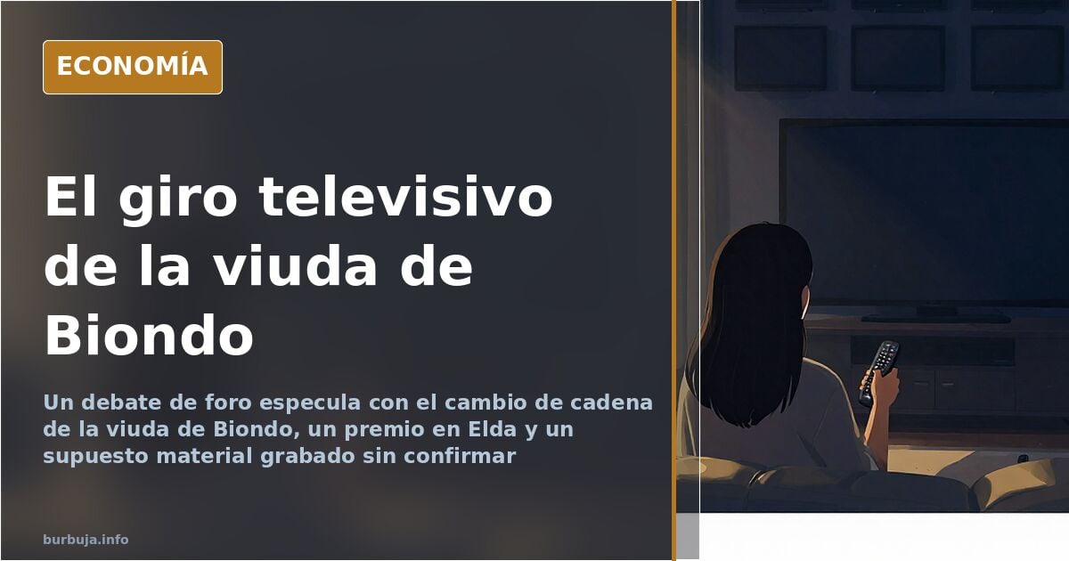 El salto televisivo de la viuda de Biondo y las sospechas del foro