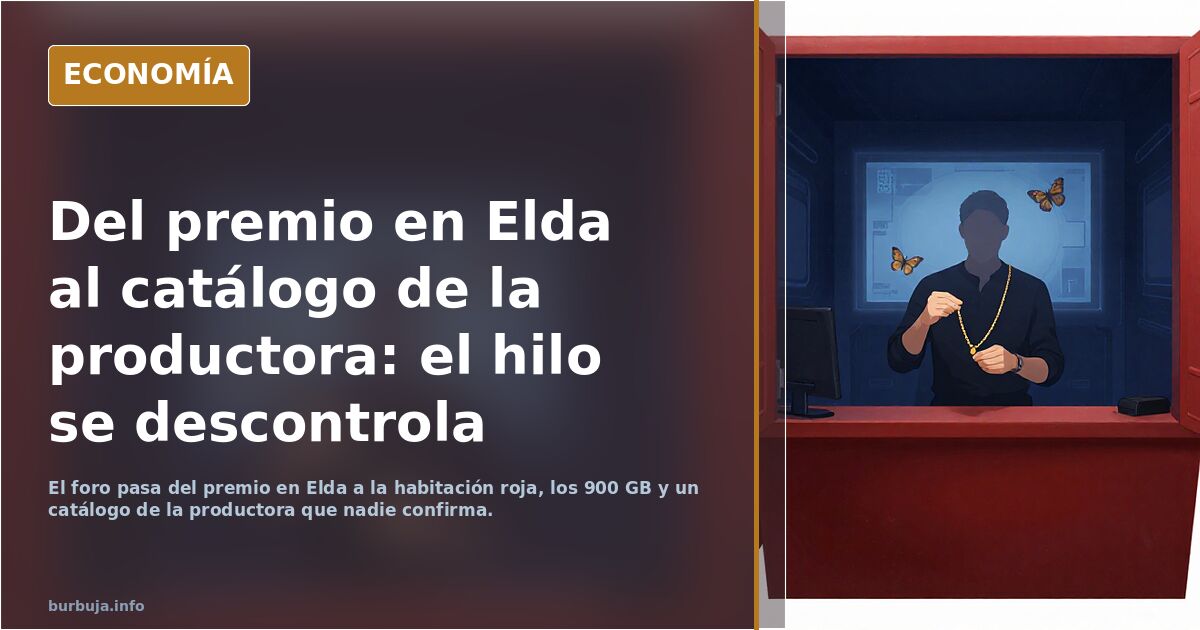 Del premio en Elda al catálogo de la productora: el hilo se descontrola