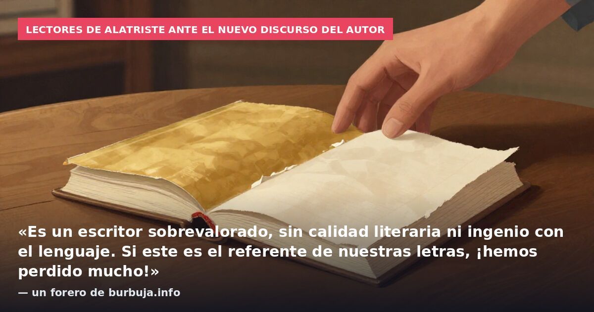 Pérez-Reverte desbloquea nuevos niveles de náusea