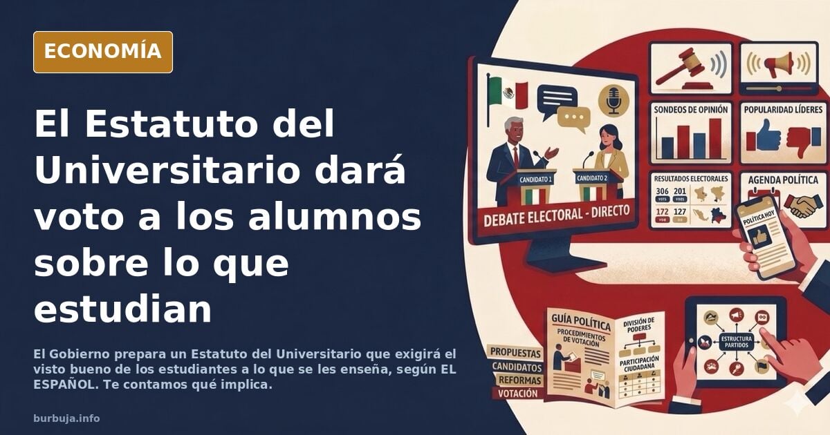 El Gobierno aprobará el Estatuto del Universitario con el que los estudiantes deben dar el visto bueno a lo que les enseñan