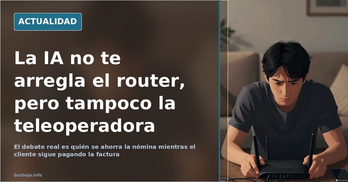 IA o teleoperadora: el coste oculto de que te atienda una máquina