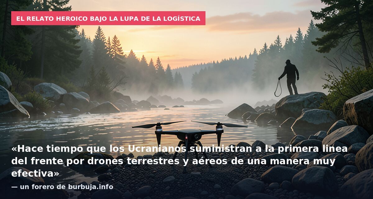 El relato heroico bajo la lupa de la logística: «Hace tiempo que los Ucranianos suministran a la primera linea del frente por drones terrestres y aéreos de una manera muy efectiva» — un forero de burbuja.info